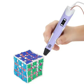 3D ручка і набором еко пластику для малювання 3DPen AR-0074 (50)-1