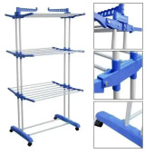 Складана сушарка для білизни Garment Rack три яруси до 50 кг AR-0136(6)
