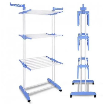 Складана сушарка для білизни Garment Rack три яруси до 50 кг AR-0136(6)-2