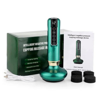 Вакуумний антицелюлітний масажер (зелений,сірий,білий) DS-A11 (30)-3