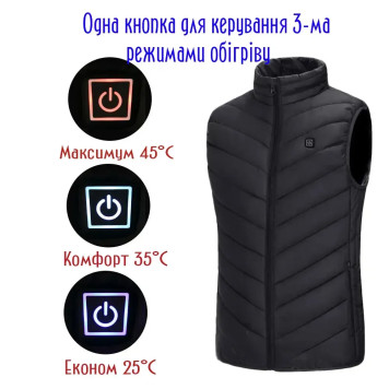 Терможилет з підігривом від USB  ( S, M, L)  (50шт)    DP-D13-2