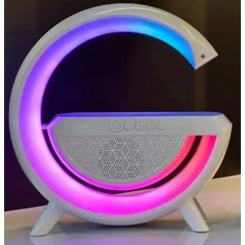 Настільна смарт-лампа нічник з бездротовою зарядкою 10W і Bluetooth колонкою (20) A-906-214-1