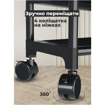 Вішалка-стійка на колесах для одягу та взуття з полицями GT-331-1