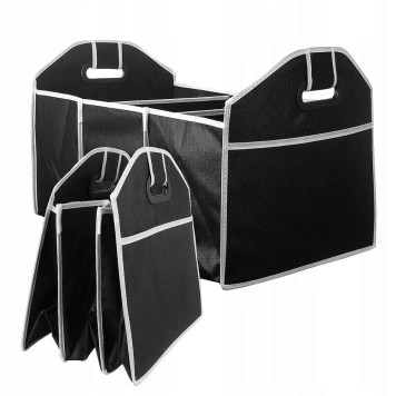 Складна сумка органайзер в багажник Car Boot Organizer Органайзер в машину 3 відділення і бічні кишені Чорний (100)  А 777-224-2