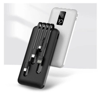  Повербанк Power Bank  10000mAh  NJ-39   Чорний/Белий  А 874 (100)-3