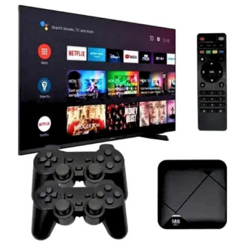 Ігрова ТБ приставка консоль M8 mini 4K до Android телевізора з вбудованим емулятором ретро ігор та джойстиками  (40) GT-7-3