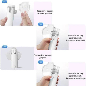 Небулайзер на батарейках - ультразвуковий інгалятор MESH NEBULIZER  (50шт)  YS 308-4