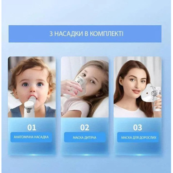 Небулайзер на батарейках - ультразвуковий інгалятор MESH NEBULIZER  (50шт)  YS 308-3
