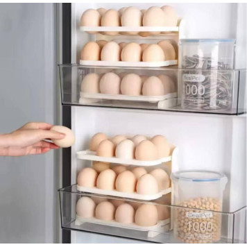Органайзер для зберігання яєць у холодильнику Folding Egg Box на 24 яйця 3 яруси (80шт)   GT-241	-2