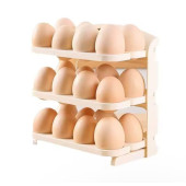 Органайзер для зберігання яєць у холодильнику Folding Egg Box на 24 яйця 3 яруси (80шт)   GT-241	