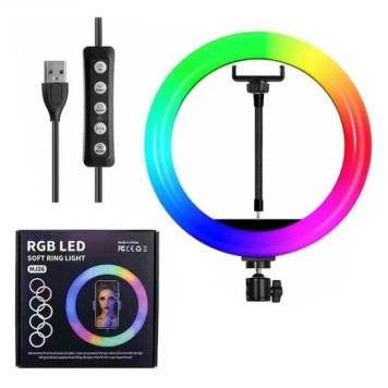 Кільцева світлодіодна лампа RGB для професійної зйомки RL-26см,  (40шт)      GT-146-1