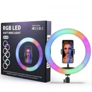 Лампа кільцева RGB, MJ33  (30шт) GT-143