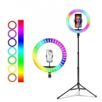 Лампа кільцева RGB, MJ36  (20шт)      GT-144-5