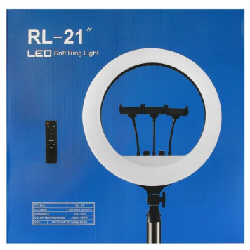 Лампа кільцева LED RL-21 с держателем для телефона (6шт)     777-26-2